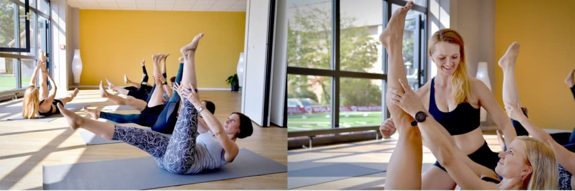 Bauch-Beine-Po Fitness Dehnübungen im Bauch-Beine-Po Fitness Kurs