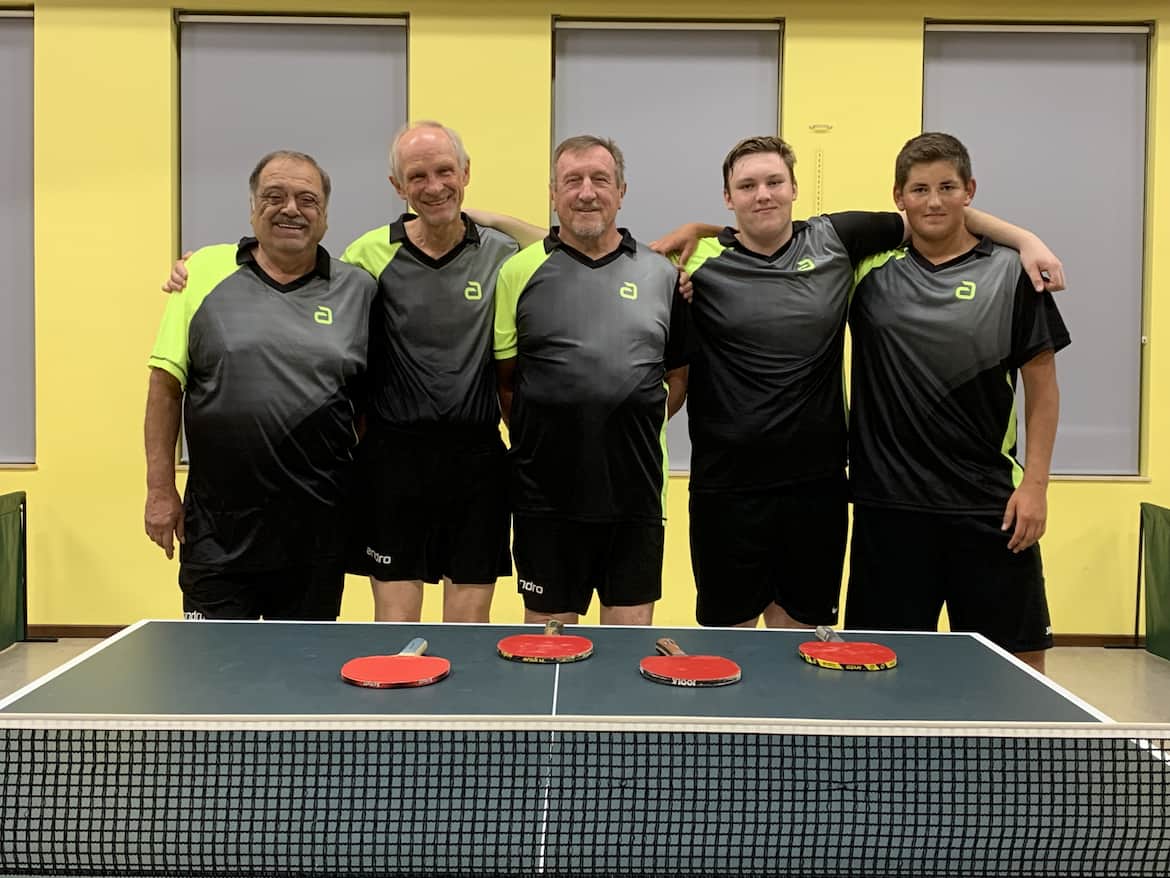 Tischtennis Herren 3 TSV Rottenbauer Mannschaftsbild